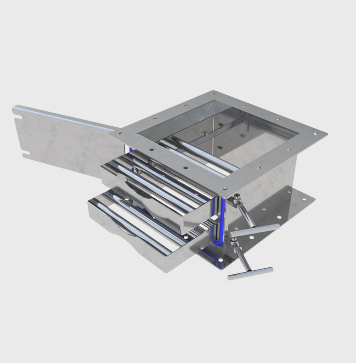 Manual Clean Drawer Magnet Used in Grain Processing Facility