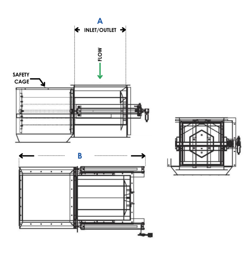 Self-Clean Free Flow Feeder Magnetic Separator Specifications Diagram