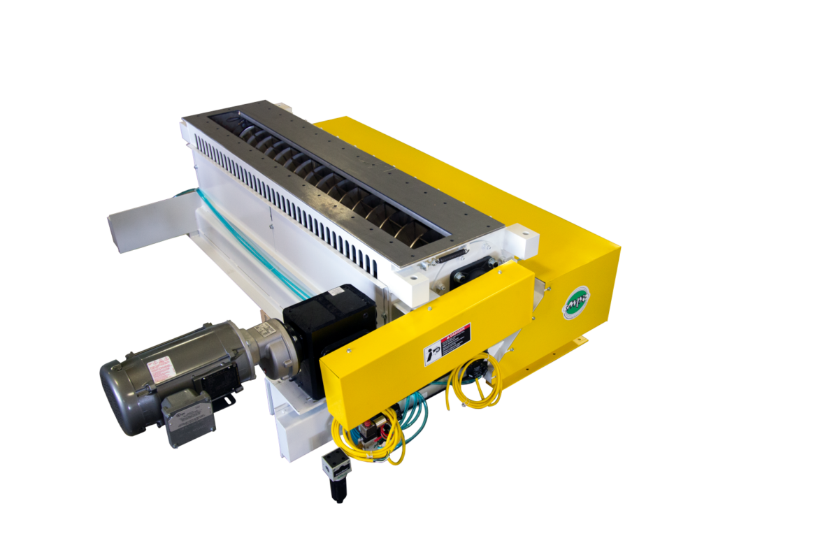 The Self-Cleaning Magnetic Rotary Feeder operates continuously with an automated cleaning system that removes ferrous contaminants without manual intervention.