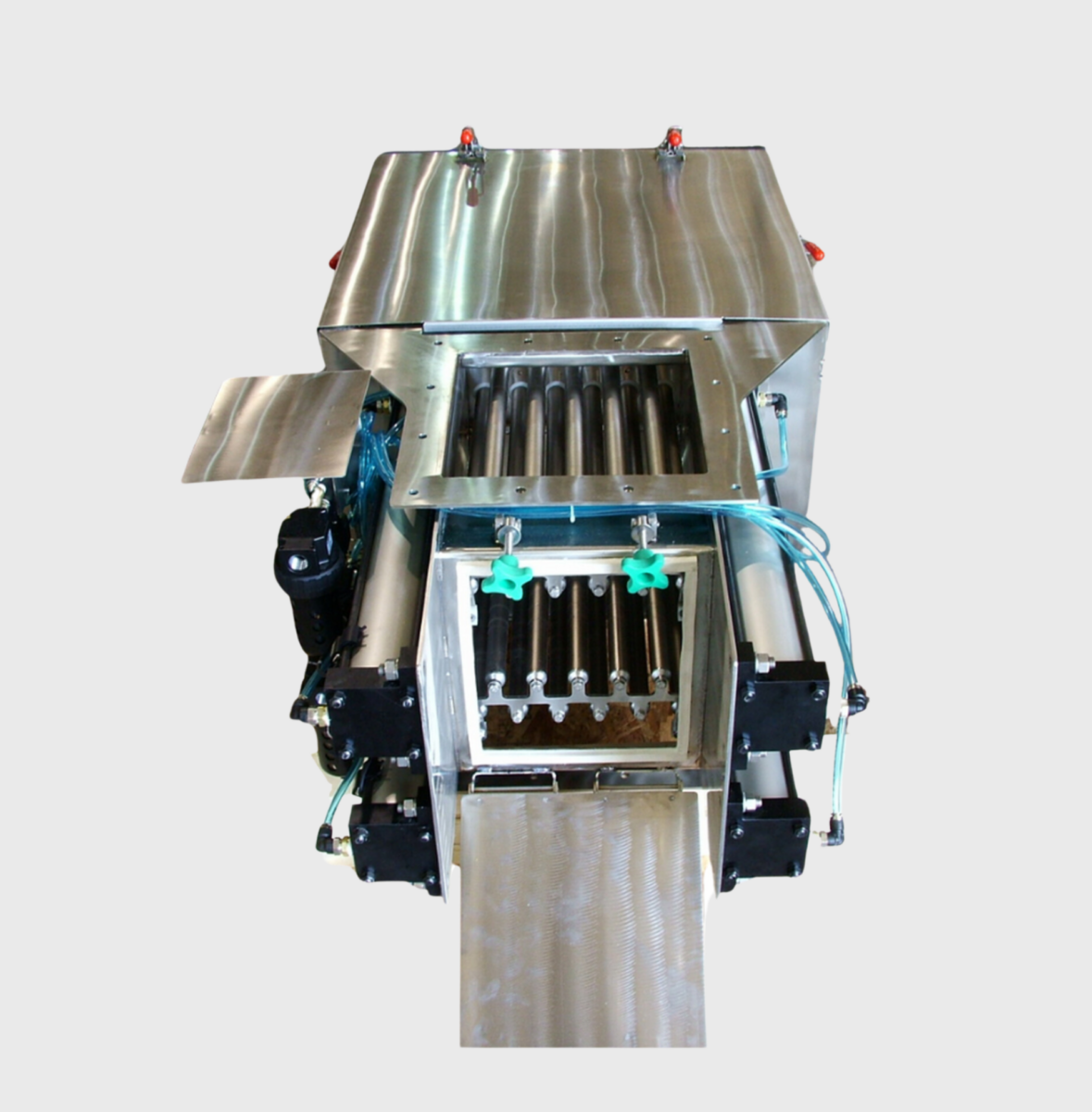1" Continuous-Clean Drawer Magnet for Grain Processing Plant with 24/7 Processing