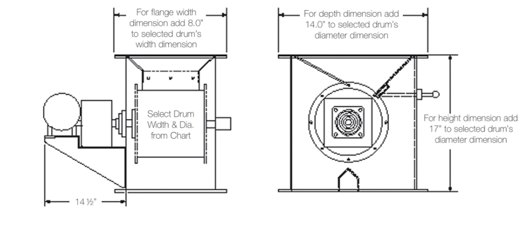 Drum Separator Specification Drawing