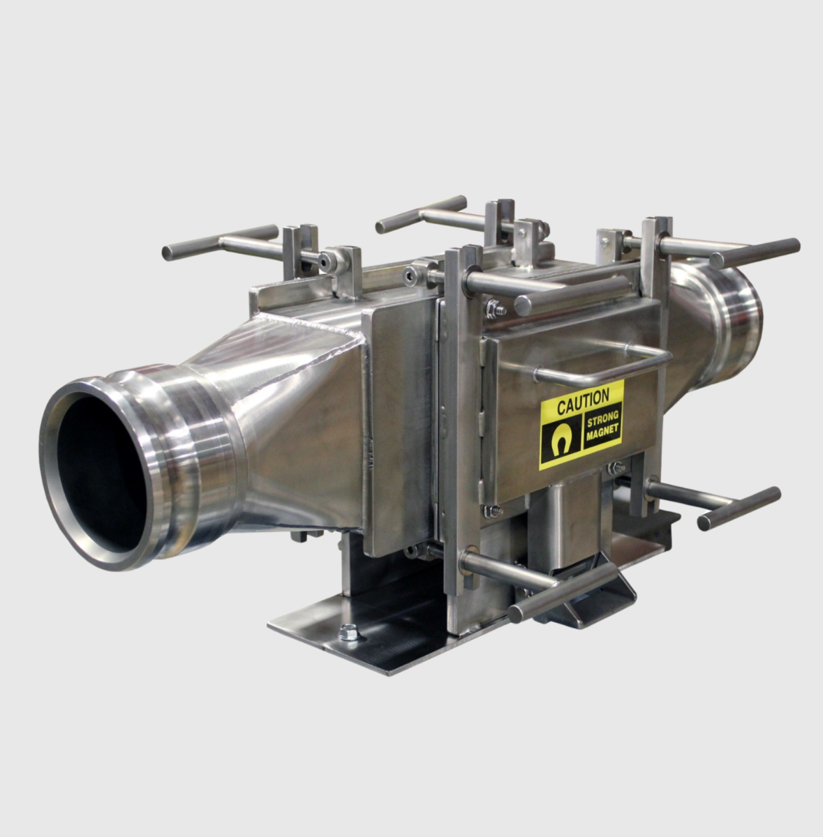 Inline Manual-Clean Plate Magnet Designed for Medium-Volume Slurry Application