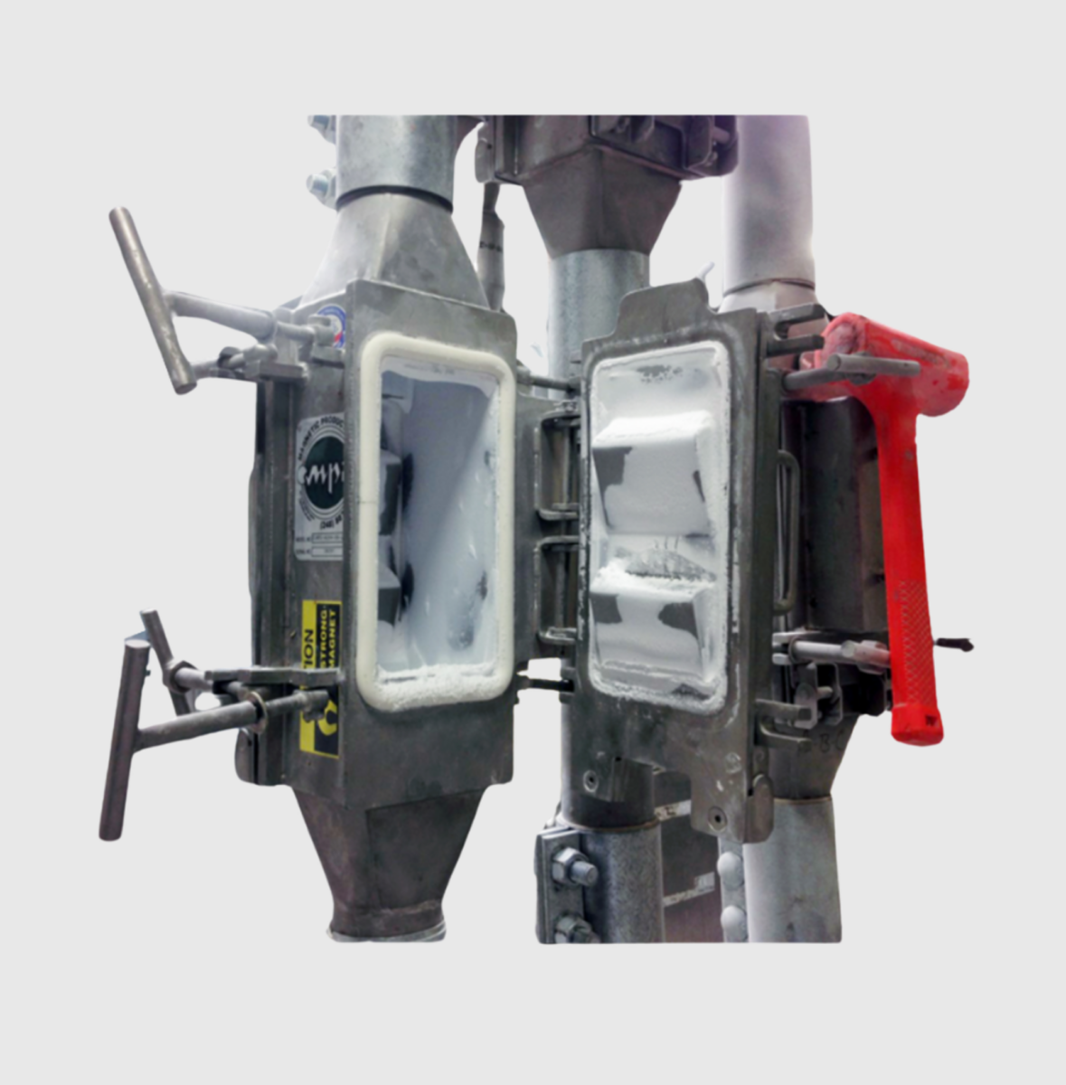 Quick-Clean Inline Plate Magnet for Dairy Processing Application