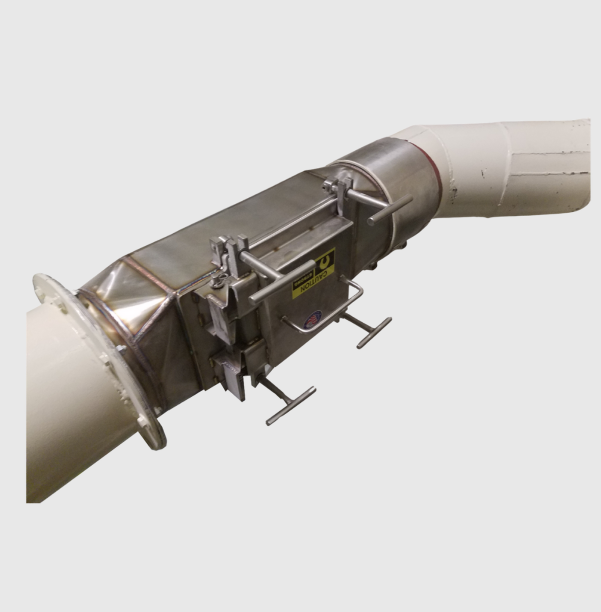 Quick-Clean Inline Plate Magnet Installed in Water Treatment Process