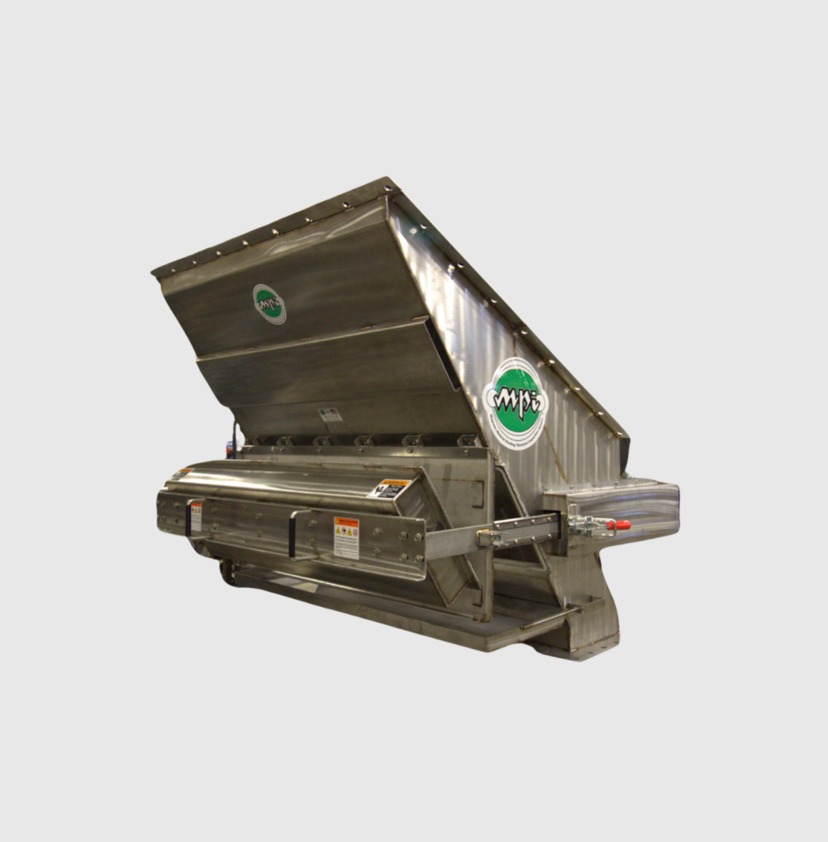 Quick-Clean Plate Magnet Designed for Gravity-Fed Transfer Inside Hopper