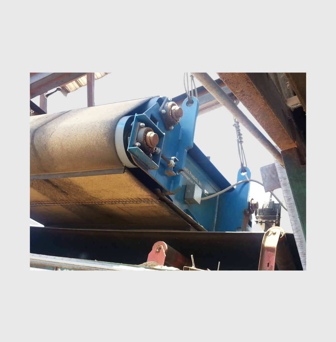 Self-Clean Suspended Electromagnet Installed at a Steel Foundry to Prevent Contamination and Damage to Furnaces and Casting Lines