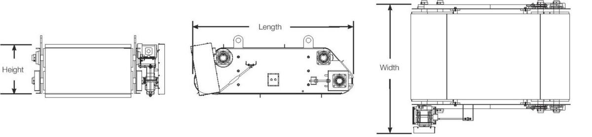 Self-Clean Suspended Electromagnet Specification Drawing
