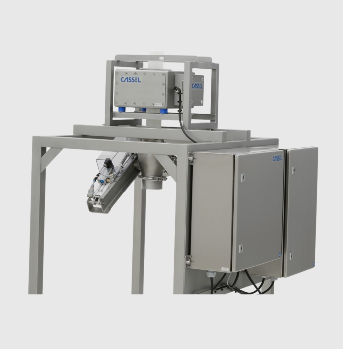 Gravity Feed Metal Detector for High-Speed Dry Bulk Material Flow Inspection Gravity Feed Metal Detector for High-Speed Dry Bulk Material Flow Inspection