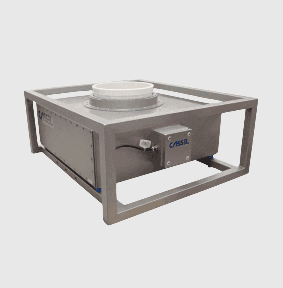GF compact app 3 Compact Gravity Feed Metal Detector With Low Assembly Height Designed for Limited Space Application
