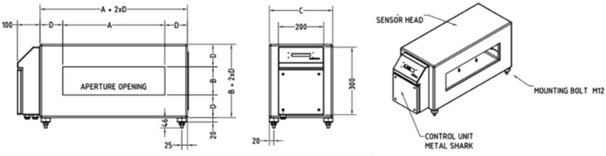 Packaged Goods (BD) Detector Specification Drawing