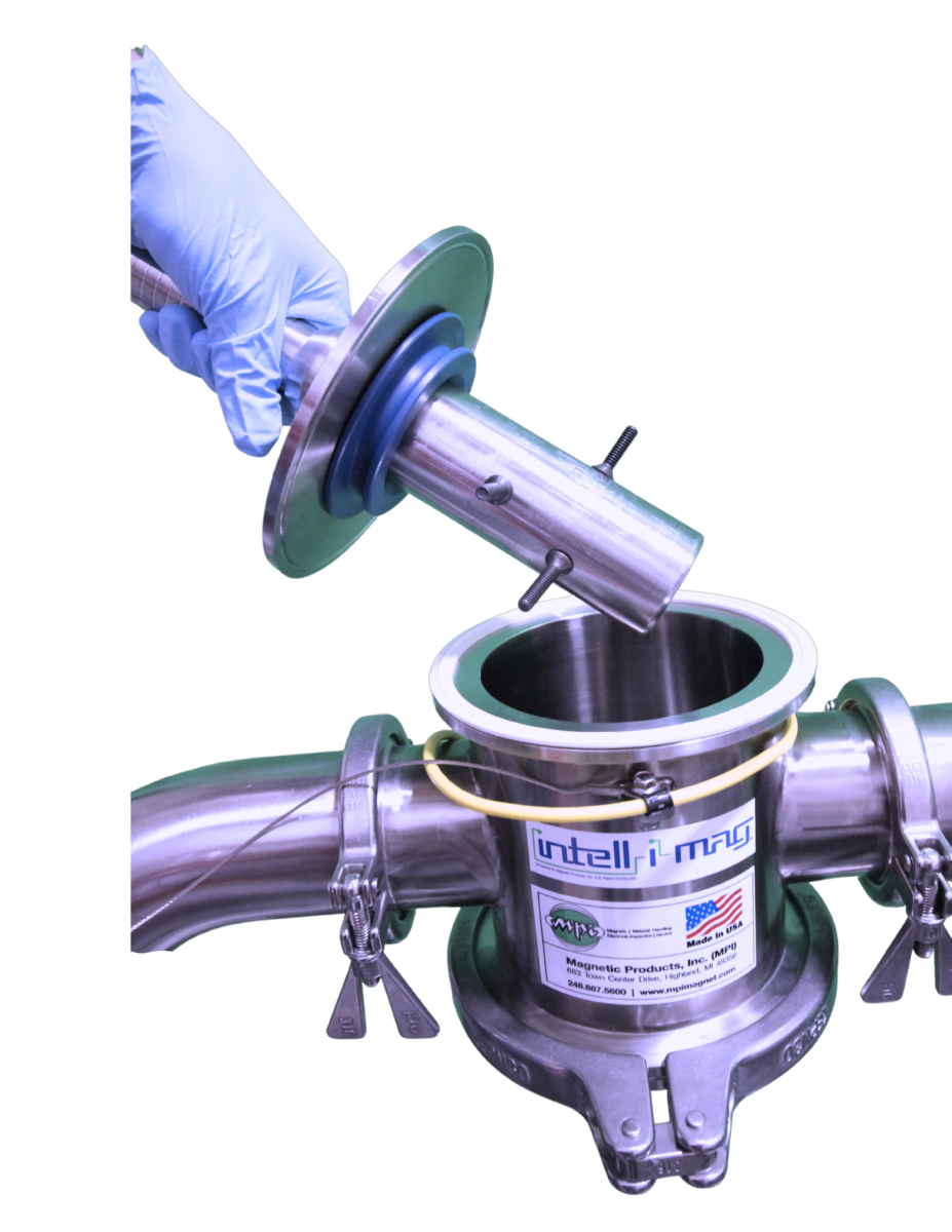 Blade Magnetic Separator with Intell-I-Mag with Captured Metal