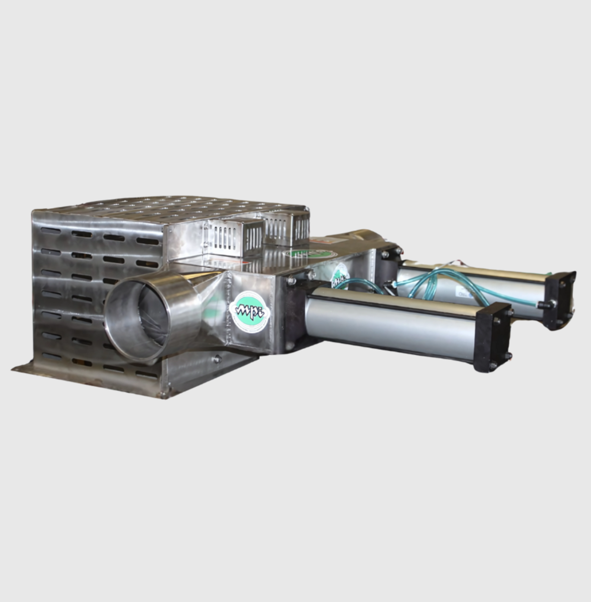 Self-Clean Inline Pneumatic Drawer Magnet Specified for Pneumatically Transferred Plastic Regrind