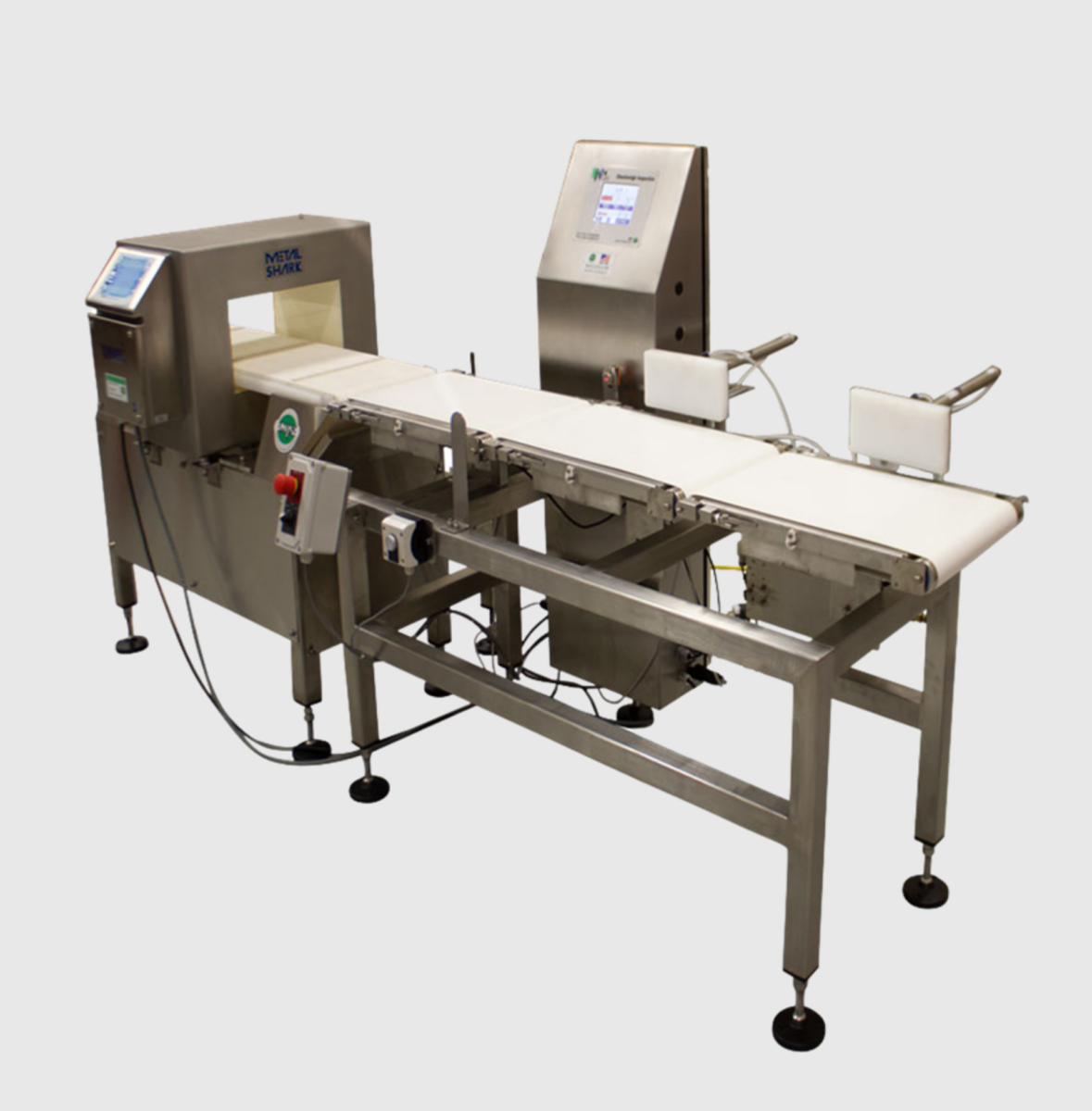 Checkweigher Used in Food Packaging Verifying that Packaged Goods Meet Labeled Weight