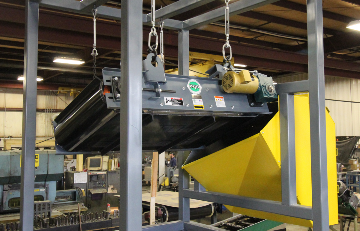 Self-Clean Cross Belt Separator Permanent Suspended Magnet