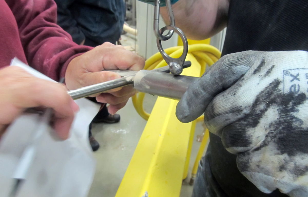 Pull Test Being Performed on a Magnetic Separator