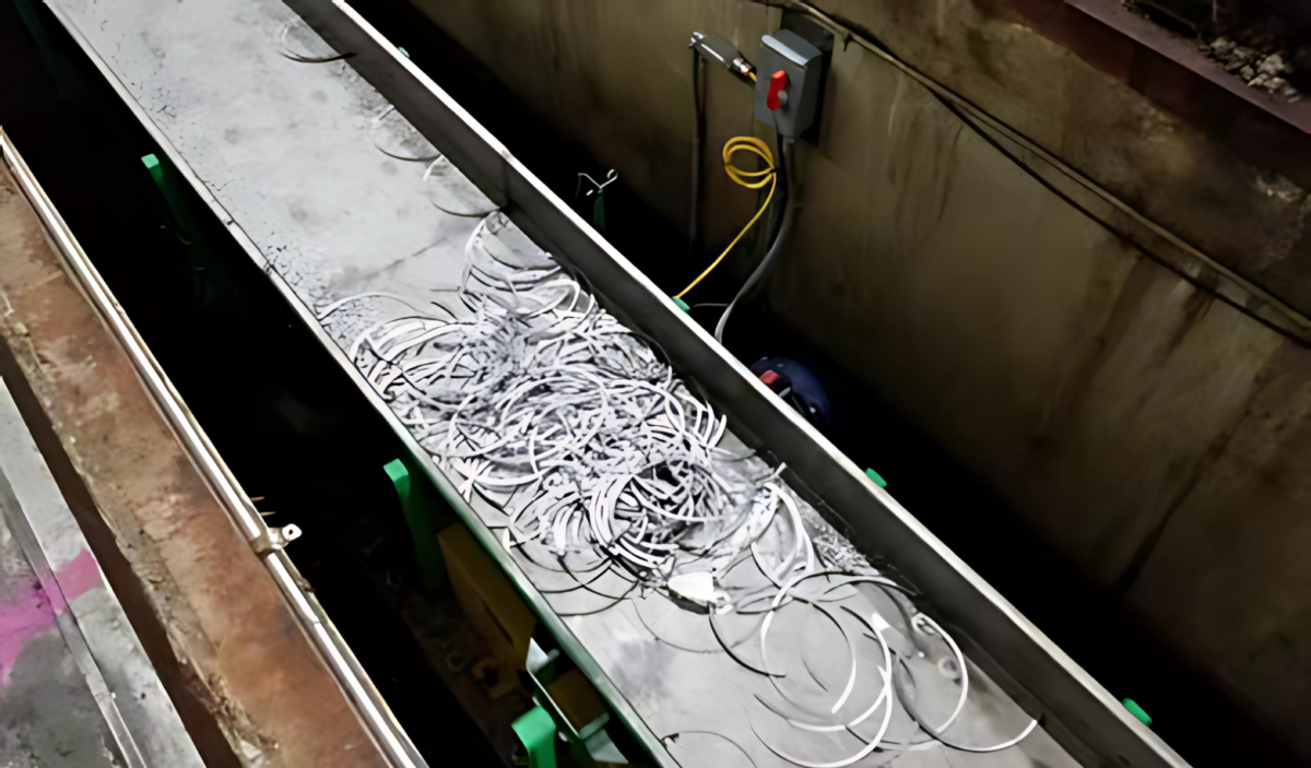 MPI Shaker Conveyor with 150 ft pan system