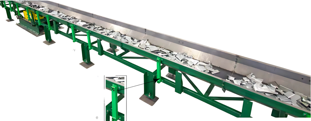 MPI Shaker Conveyor for sheet scrap