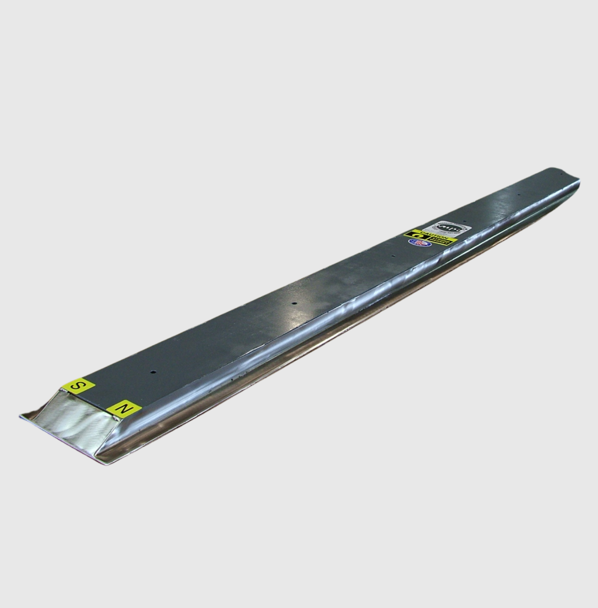 Wide Magnetic Rail with Food Grade Welds and Finishing