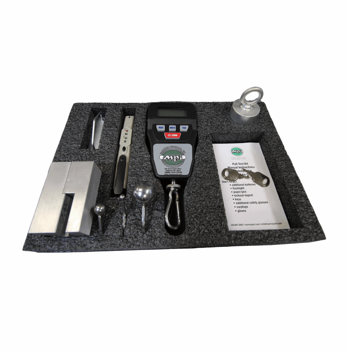 MPI Pull Test Kit Contents